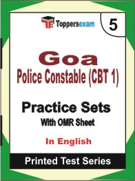 Goa Police Constable (CBT 1) Book in English - Mock Test / Practice Set