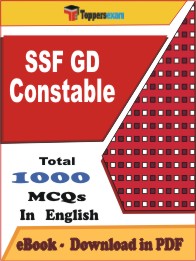 SSF GD Constable PDF Book In English - MCQ / Objective Questions