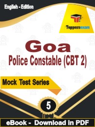 Goa Police Constable (CBT 2) Test PDF Book In English - Practice Set