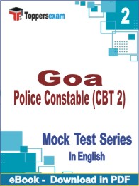 Goa Police Constable (CBT 2) Test PDF Book In English - Question Paper