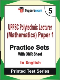 UPPSC Polytechnic Lecturer (Mathematics) Paper 1 Book in English - Mock Test / Practice Set