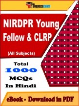 EBook of NIRDPR Young Fellow & CLRP Exam, PDF Format in Hindi