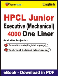 HPCL Junior Executive (Mechanical) One Liner Book PDF in English