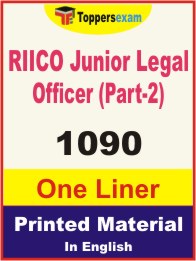 RIICO Junior Legal Officer (Part-2) One Liner Book in English