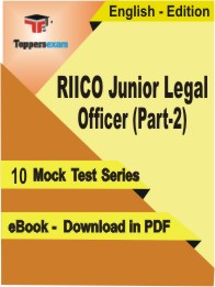 RIICO Junior Legal Officer (Part-2) PDF Book In English - Mock Test/Practice Set