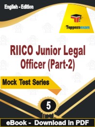 RIICO Junior Legal Officer (Part-2) PDF Book In English - Practice Set