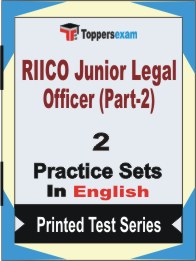 RIICO Junior Legal Officer (Part-2) Book in English - Question Paper / Practice Set