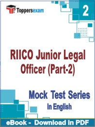 RIICO Junior Legal Officer (Part-2) PDF Book In English - Question Paper