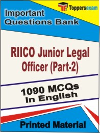RIICO Junior Legal Officer (Part-2) Book in English - Objective MCQ