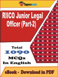 RIICO Junior Legal Officer (Part-2) PDF Book In English - MCQ / Objective Questions