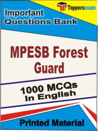 MPESB Forest Guard Book in English - Objective MCQ
