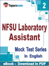 NFSU Laboratory Assistant Test PDF Book In English - Question Paper