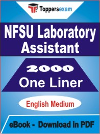 NFSU Laboratory Assistant One Liner Book PDF in English