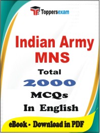 Indian Army MNS PDF Book In English - MCQ / Objective Questions