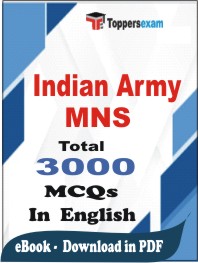 Indian Army MNS PDF Book In English - MCQ / Objective Questions