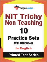 NIT Trichy Non Teaching Book in English - Practice Set