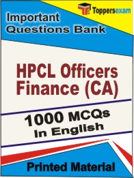 HPCL Officers Finance (CA) Book in English - Objective MCQ
