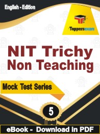 NIT Trichy Non Teaching Test PDF Book In English - Practice Set