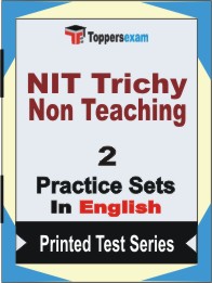 NIT Trichy Non Teaching Book in English - Question Paper / Practice Set