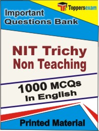 NIT Trichy Non Teaching Book in English - Objective MCQ