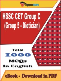 HSSC CET Group C (Group 5 - Dietician) PDF Book In English - MCQ / Objective Questions