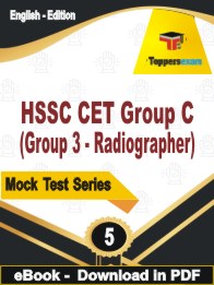 HSSC CET Group C (Group 3 - Radiographer) PDF Book In English - Practice Set