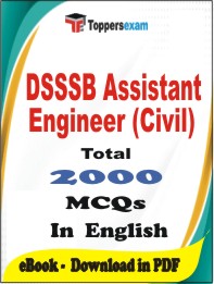 DSSSB Assistant Engineer (Civil) PDF Book In English - MCQ / Objective Questions