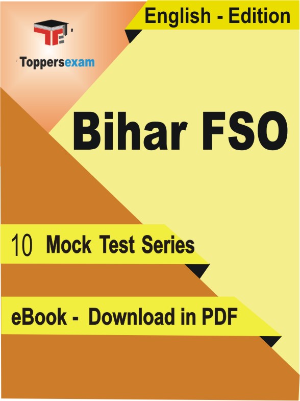 Bihar FSO PDF Book In English - Mock Test/Practice Set