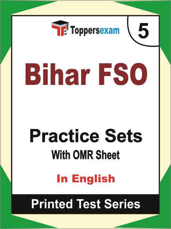 Bihar FSO Book in English - Mock Test / Practice Set