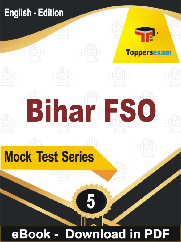 Bihar FSO  PDF Book In English - Practice Set