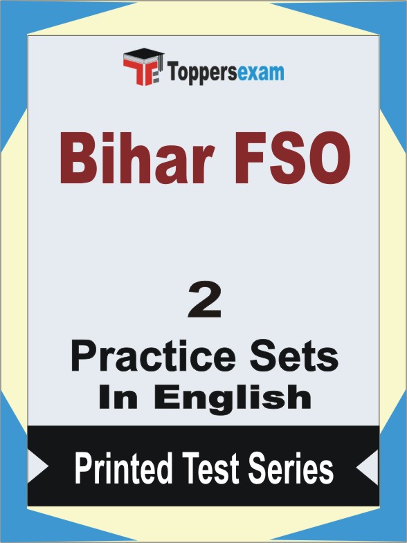 Bihar FSO Book in English - Question Paper / Practice Set