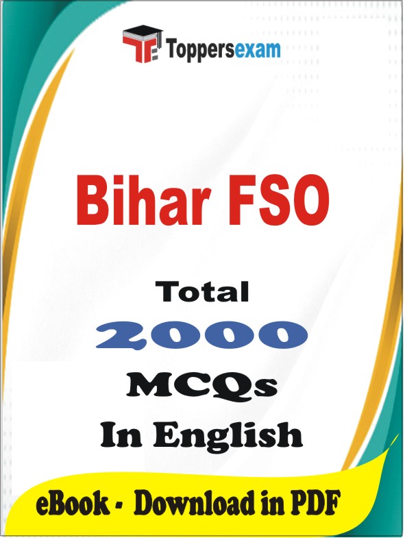 Bihar FSO PDF Book In English - MCQ / Objective Questions