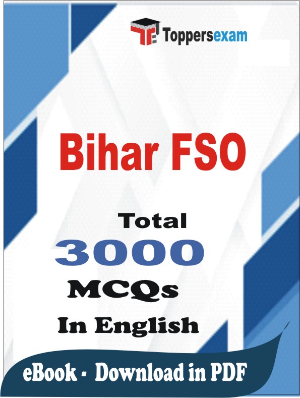 Bihar FSO PDF Book In English - MCQ / Objective Questions