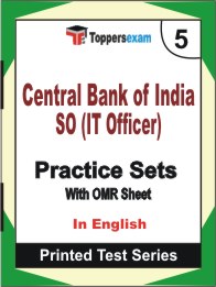 Central Bank of India SO (IT Officer) Book in English - Mock Test / Practice Set