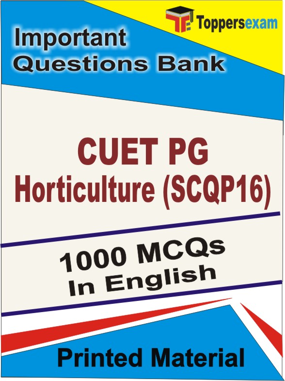 CUET PG Horticulture (SCQP16) Book in English - Objective MCQ