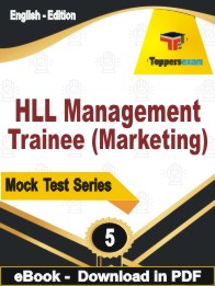 HLL Management Trainee (Marketing) Test PDF Book In English - Practice Set