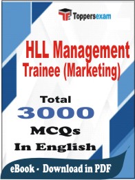 HLL Management Trainee (Marketing) PDF Book in English - MCQ / Objective Questions