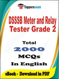 DSSSB Meter and Relay Tester Grade 2 PDF Book in English - MCQ / Objective Questions