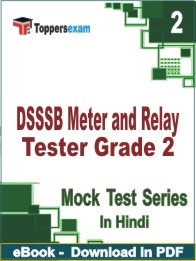DSSSB Meter and Relay Tester Grade 2 Test PDF Book In Hindi - Question Paper