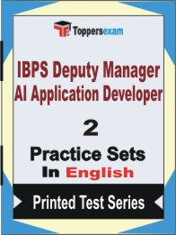 IBPS Deputy Manager AI Application Developer Book in English - Question Paper / Practice Set