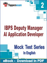 IBPS Deputy Manager AI Application Developer PDF Book In English - Question Paper