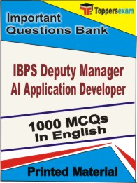 IBPS Deputy Manager AI Application Developer Book in English - Objective MCQ