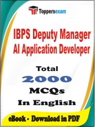 IBPS Deputy Manager AI Application Developer PDF Book In English - MCQ / Objective Questions