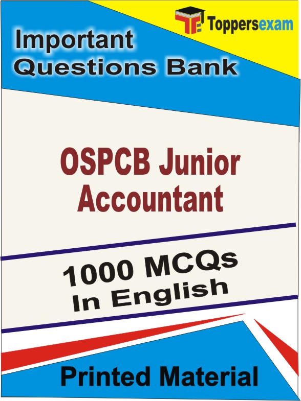 OSPCB Junior Accountant Book in English - Objective MCQ