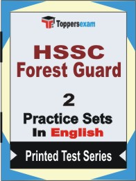 HSSC Forest Guard Book in English - Question Paper / Practice Set
