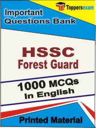 HSSC Forest Guard Book in English - Objective MCQ