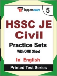 HSSC JE Civil Book in English - Mock Test / Practice Set