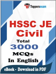 HSSC JE Civil PDF Book In English - MCQ / Objective Questions