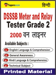 DSSSB Meter and Relay Tester Grade 2 One Liner Book in Hindi