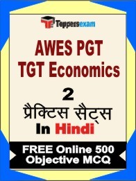 AWES PGT TGT Economics Book in Hindi - Question Paper / Practice Set